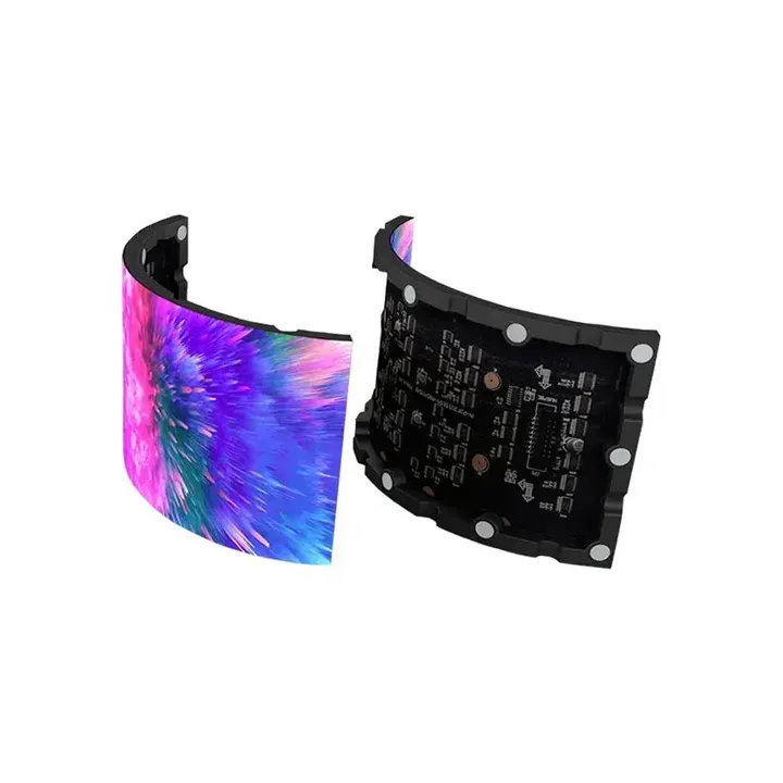 หน้าจอวิดีโอแผง LED ที่ยืดหยุ่น